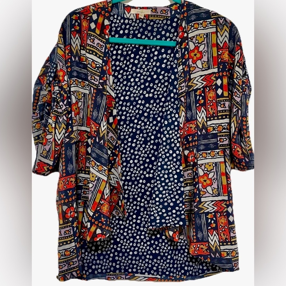 Porridge Anthropologie Patchwork Print Top Eclecticcore Artcore Blouse Sz Small - Picture 4 of 14